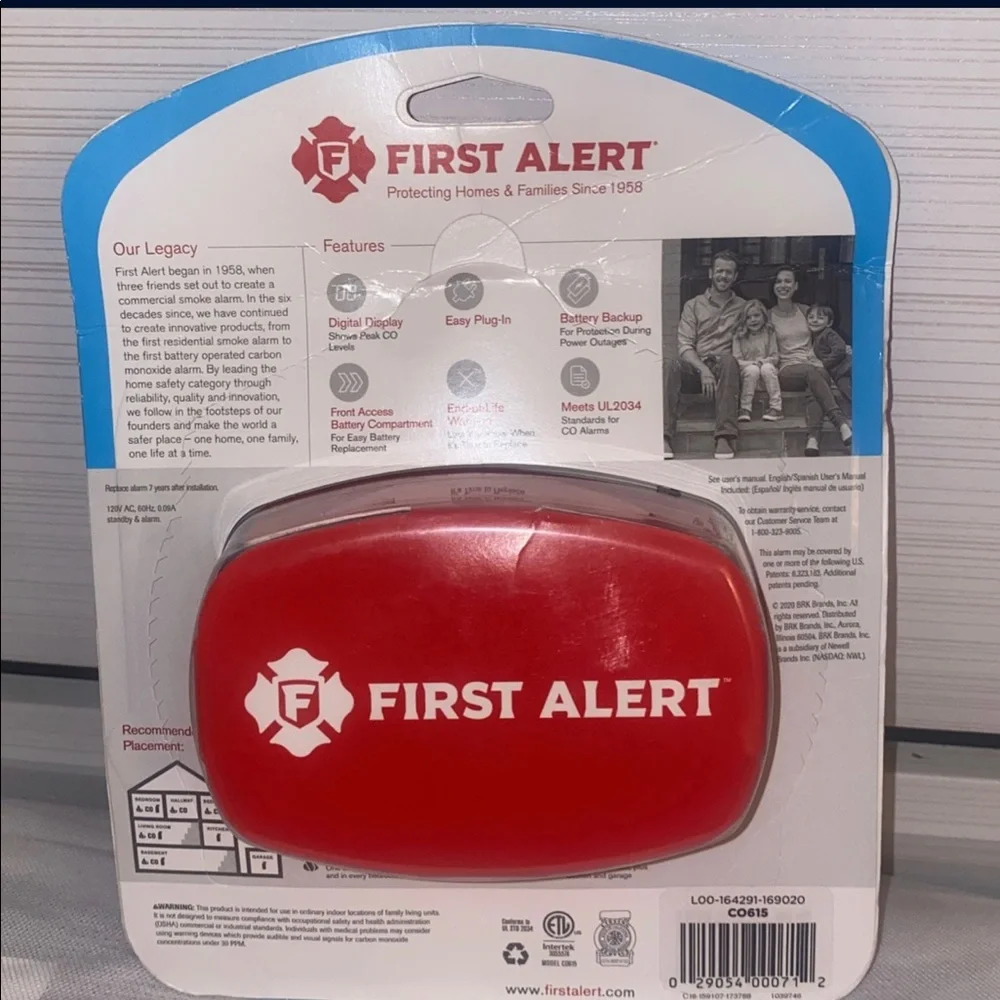 First Alert Carbon Monoxide Alarm